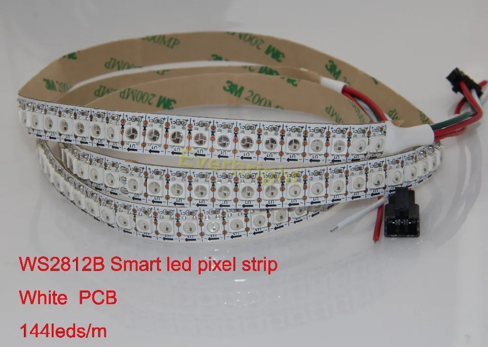 1 м 144 пикселя/WS2812B WS2812 2812 IC чип цифровой SMD 5050 RGB светодиодный пиксель полоски