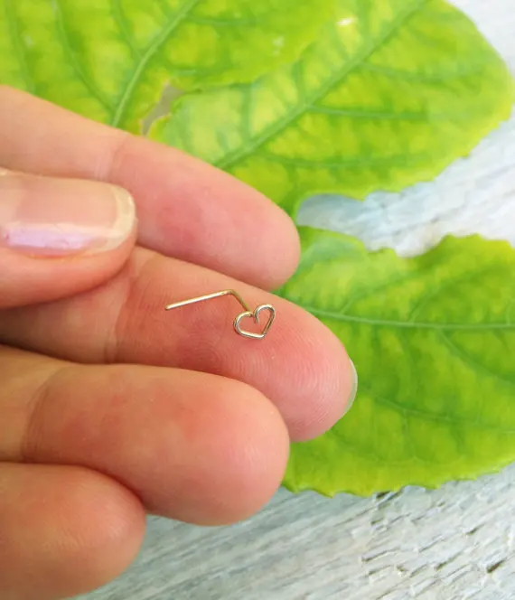 Женские кольца для носа PINJEAS серьги шпильки козелка сердца ручной работы