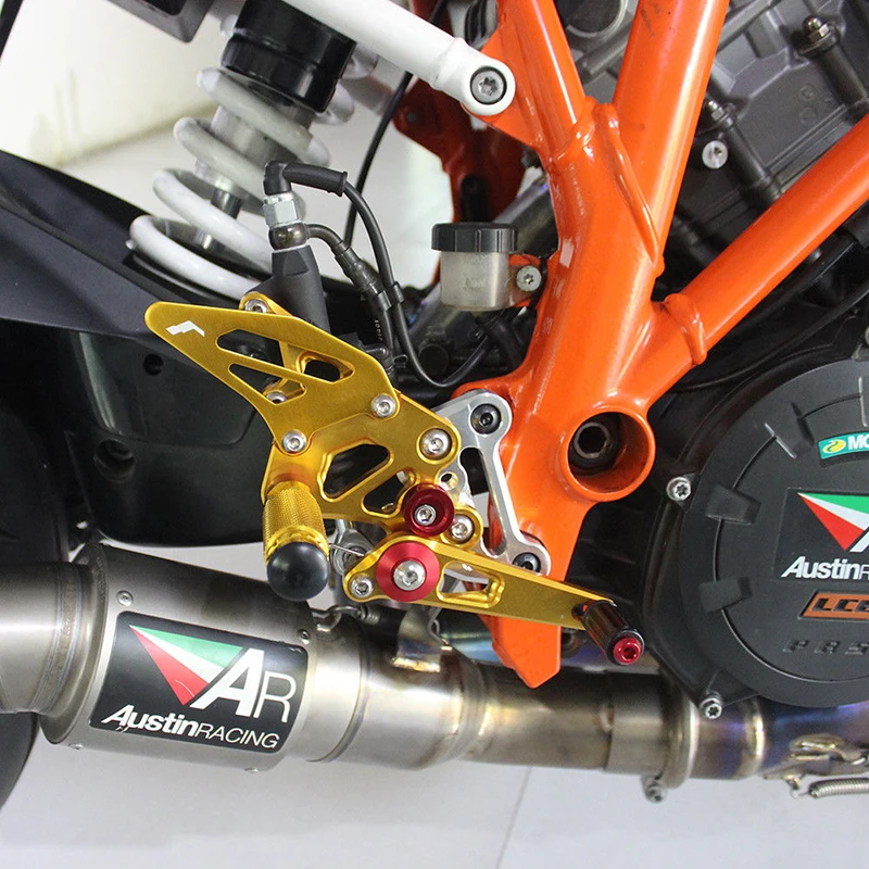 Мотоцикл Rearsets для KTM 1290 Super Duke R 2014 2017 2018 GT регулируемая подножка рычаг