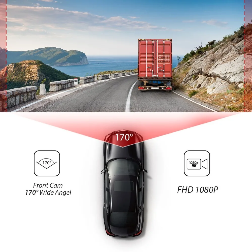AWESAFE Видеорегистраторы для автомобилей тире Камера Avtoregistrator FHD 1080 P DashCam Новатэк
