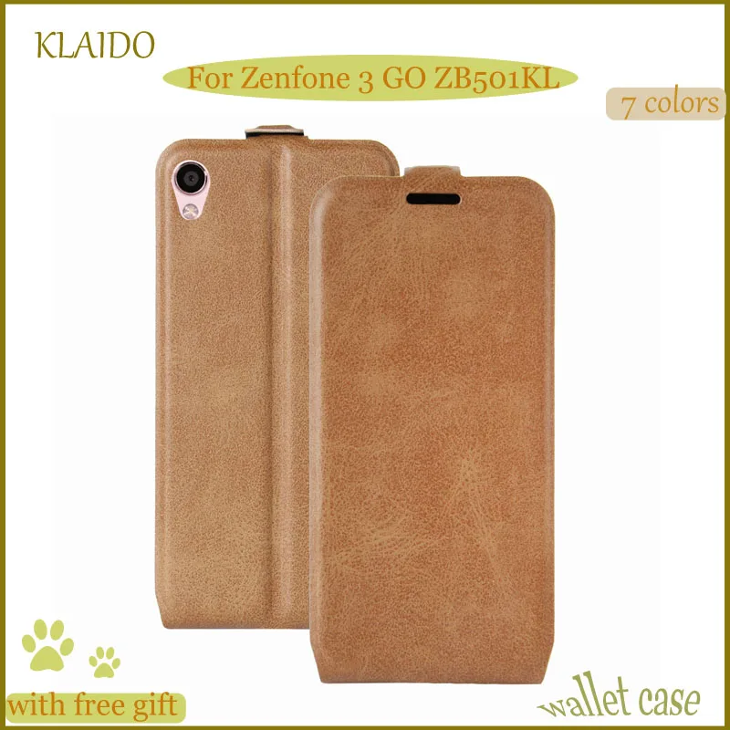 Kalido люкс Флип Кожаный Чехол Для Zenfone 3 Go zb501kl Live Слот для карты телефон кошелек