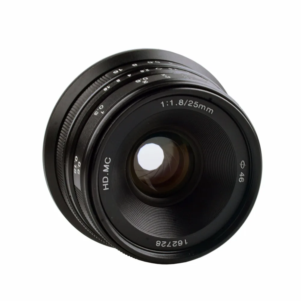 Lightdow 25 мм F1.8 ручная основная линза для Sony E Mount/FX Mount/для камер Micro 4/3 A6500 A6300 X A1 A2 G1 G3 G4