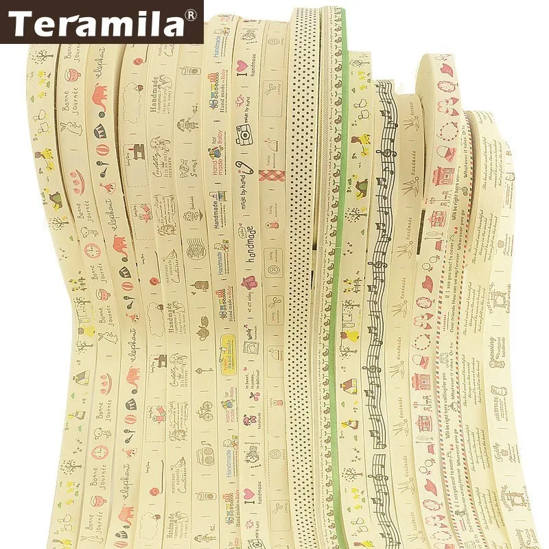 

Teramila ткань хлопчатобумажной ленты с лейблом ручной работы швейные изделия ручной работы детская ткань аксессуары 2 см/2,5 см ширина 2 м/лот