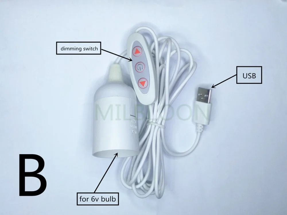 Usb e27 держатель лампы конвертер usb Поворот к E27 для 5v ~ 6v лампа использовать USB