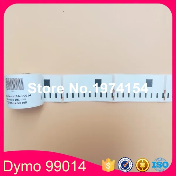 5x рулоны этикеток совместимости dymo 99014 наклейки бумажные этикетки 54 мм x 101 мм|label