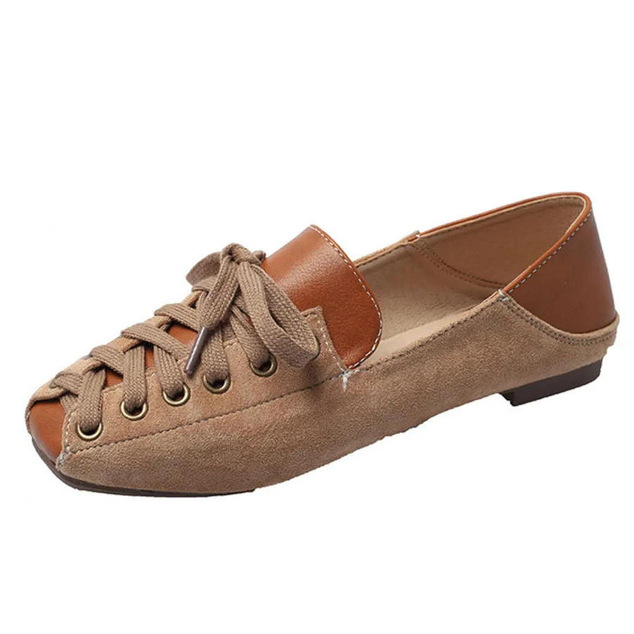 Модная женская обувь на плоской подошве повседневная с перекрестной шнуровкой в