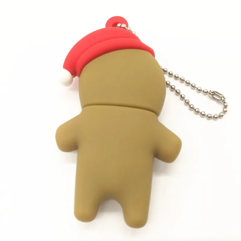 Новый имбирный человек USB флеш накопитель Флешка 4 ГБ 8 16 32 милый мультяшный Usb