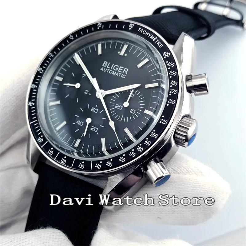 

2019 Bliger New Luxury 40mm Automatic Men's Watch With Date And Week Indicator 2908