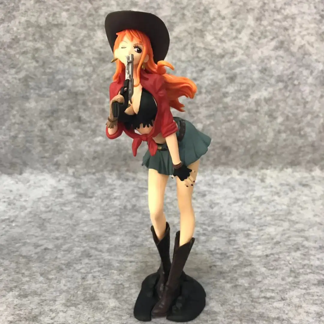 20 см японская аниме фигурка one piece Luffy/Nami/Roronoa Зоро ковбойский ver Коллекционная