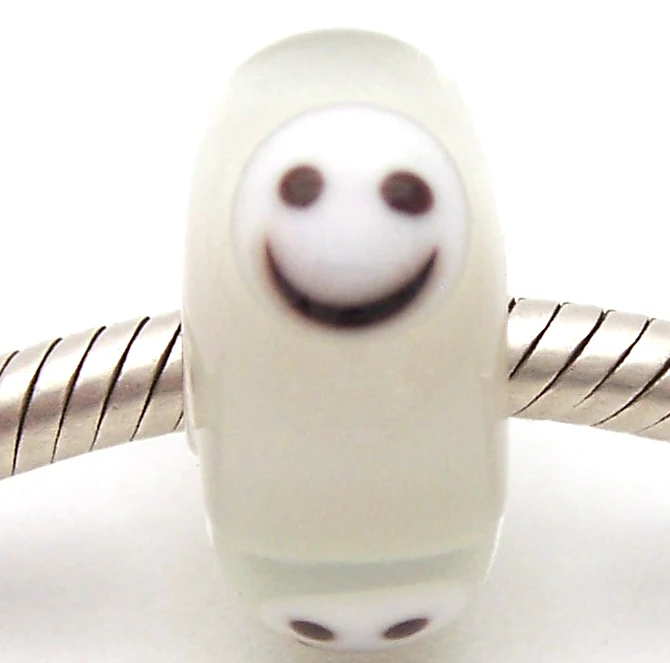 

PJG1103 100% S925 Sterling Silver Beads Murano Glass beads Fit European Charms Bracelet charms diy jewelry Lampwork GlassBeads