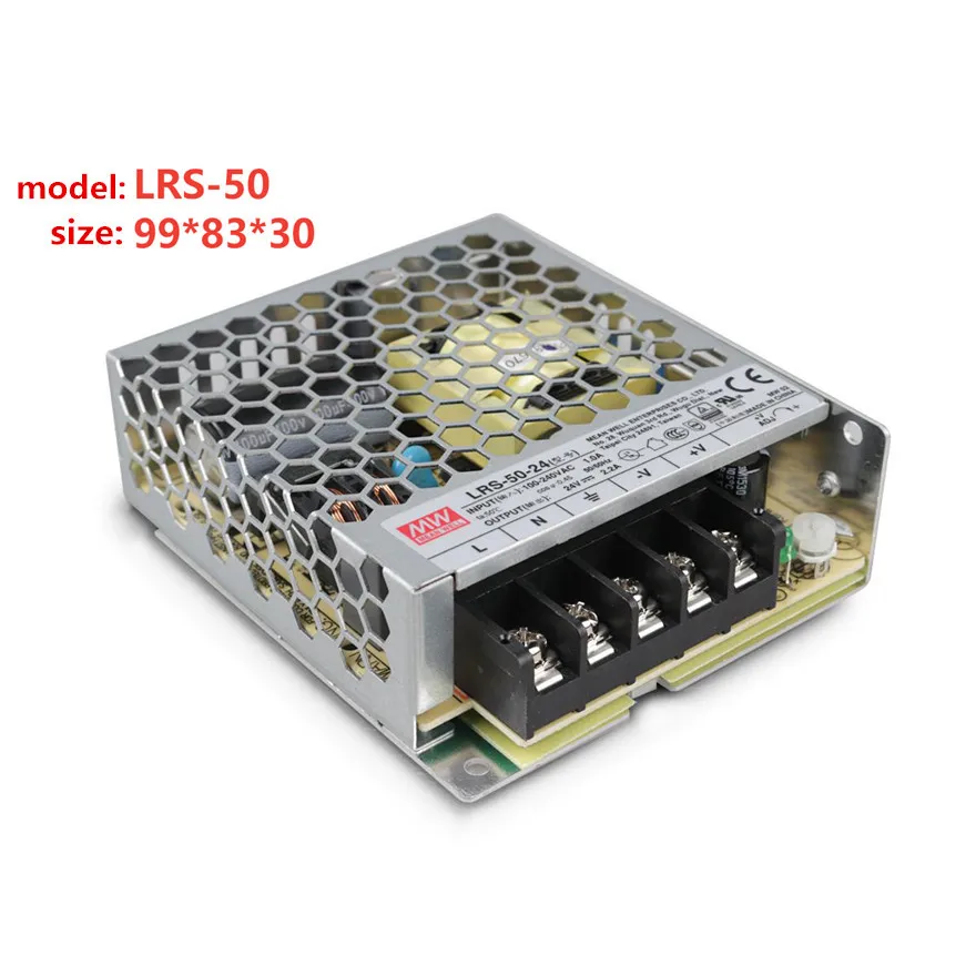 Meanwell 5V 10A 50W Драйвер импульсного источника питания для светодиодной ленты AC 100-240V
