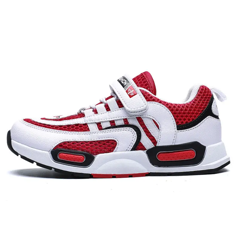 Red Sialia/спортивные детские кроссовки; детская обувь для бега; кроссовки для мальчиков; обувь для девочек; уличная школьная обувь с дышащей сеткой; tenis infantil - Цвет: Red