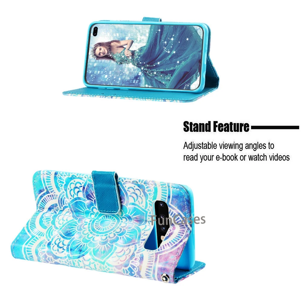 Милый 3D с рисунком из искусственной кожи откидной крышкой для samsung Galaxy S10 плюс