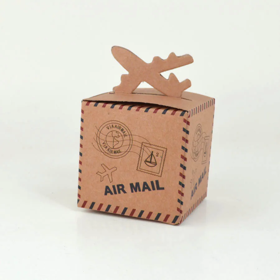 Хит продаж 5 шт. Ретро стиль воздушная почта самолет конверт крафт подарочная