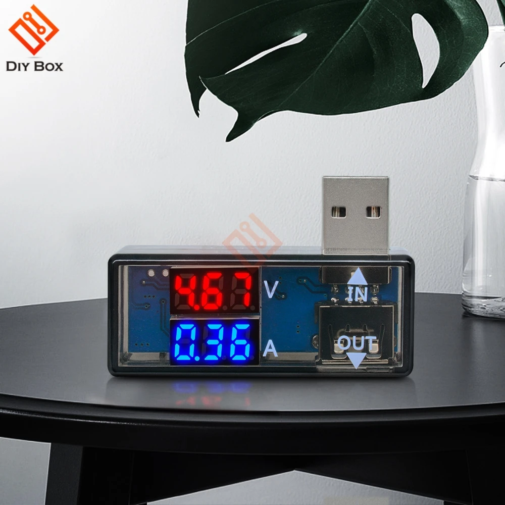 Мини USB 5 V Ток Напряжение метр тестер красные, синие Вольтметр Амперметр детектор цифровой Дисплей 3,3 V-18 V для мобильного телефона Мощность