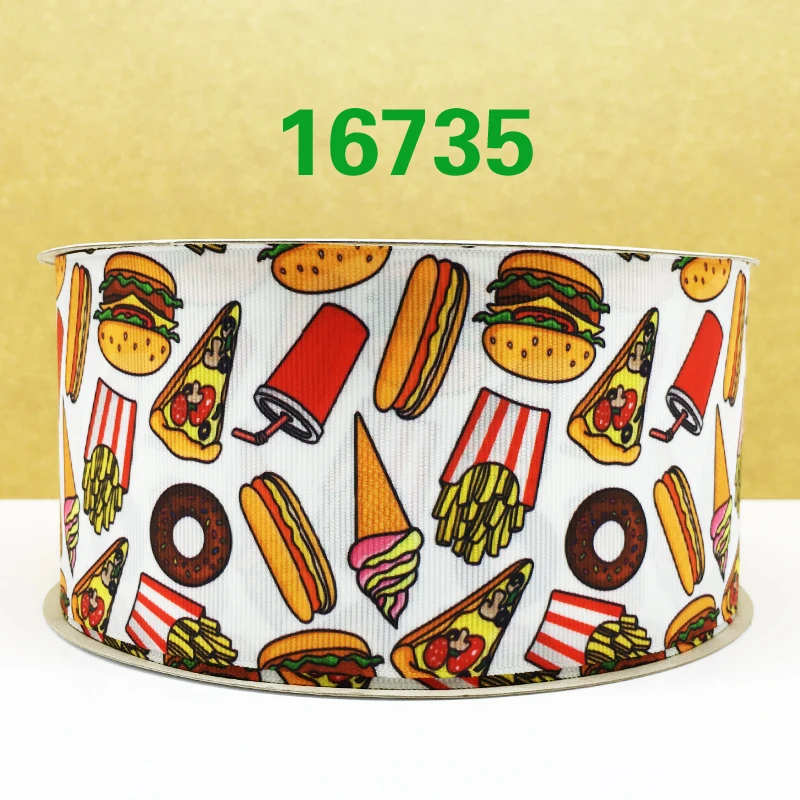Free shipping 50 yard cartoon printed grosgrain ribbon 16769 | Дом и сад