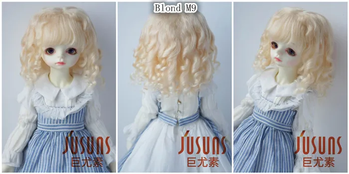 JD162 1/3 BJD парики, романтические Sauvage парики из мохера для кукол 8-9 дюймов SD кукла аксессуары