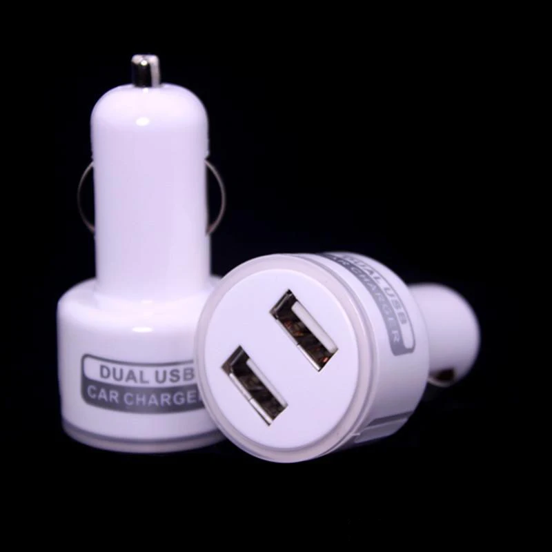 100 шт. Белый Черный светодиодный светильник 5 в 2 1 а два USB порта автомобильное