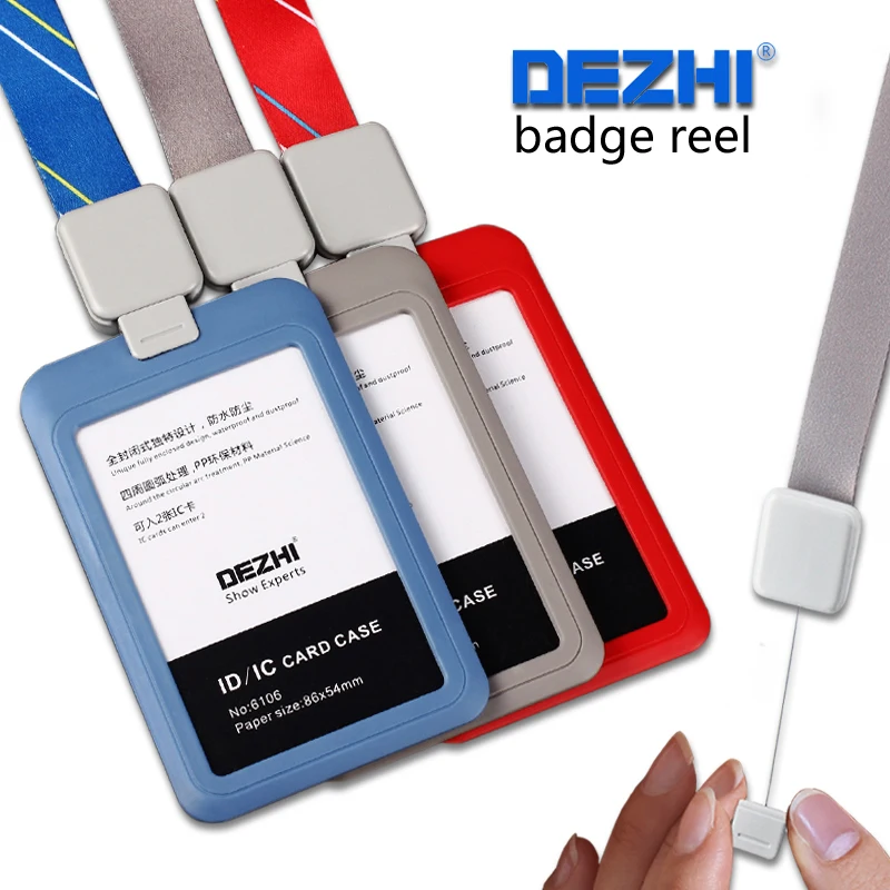 Ремешок DEZHI Retractabl с пряжкой и простыми пластиковыми держателями для