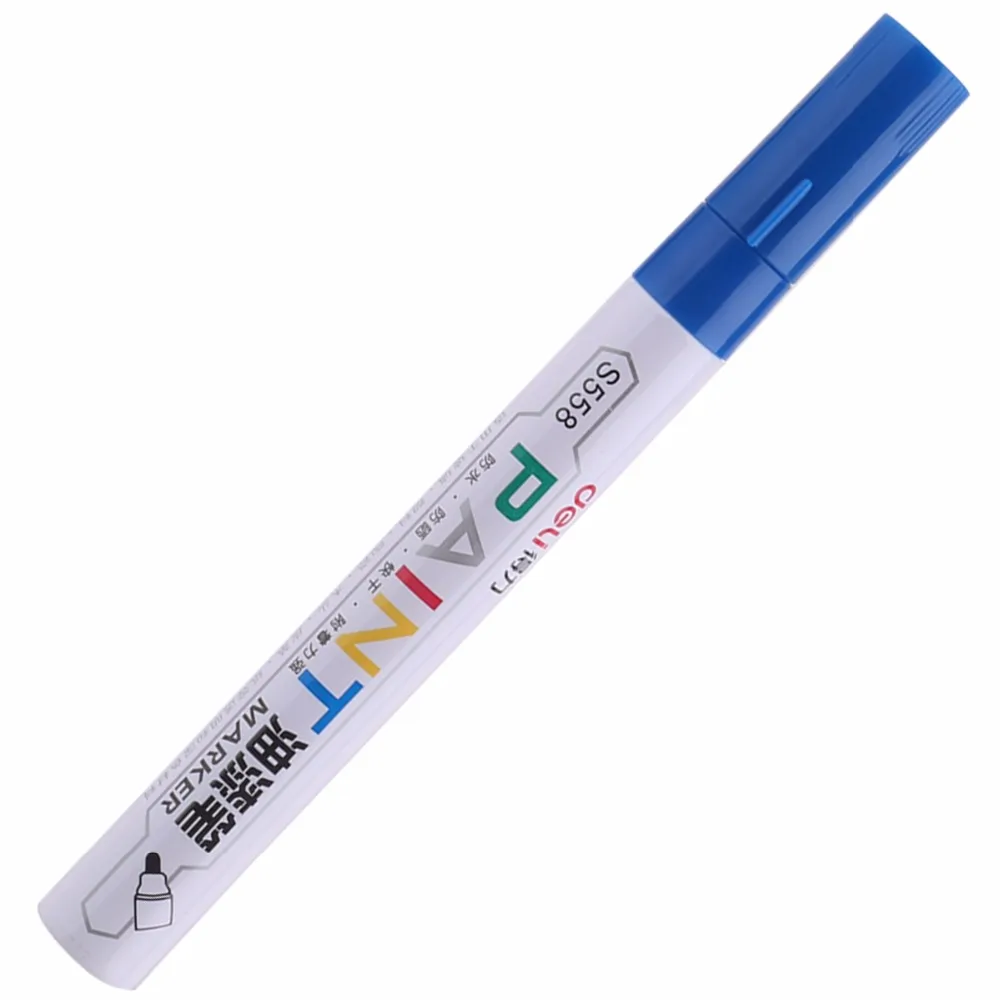 

Deli paint pen mark pen 8 colors 12pcs/set black silver gold waterproof do not fade pen good quality wholesale