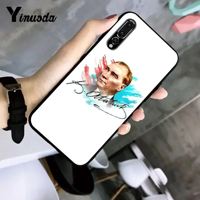 Yinuoda Турция Mustafa Kemal Ataturk чехол для телефона Huawei P9 P10 Plus Mate9 10 Mate10 Lite P20 Pro Honor10 View10 |