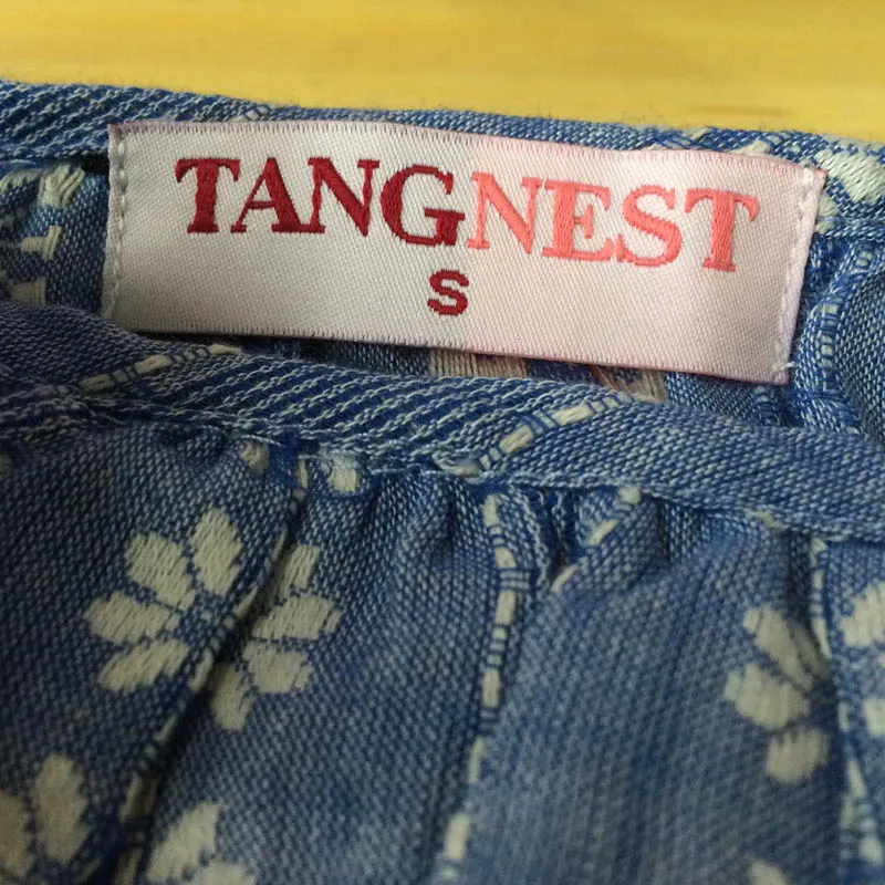 Tangnest женщин сексуальный с плеча майки 2017 лето пляж повседневный отпечатано