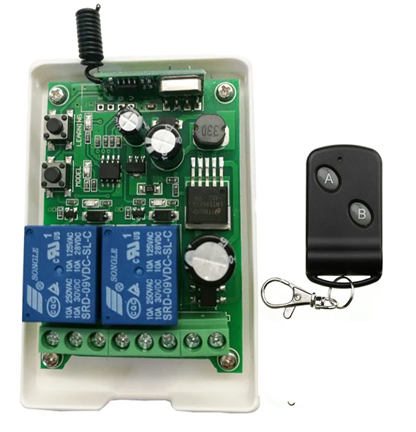 Универсальный беспроводной пульт дистанционного управления DC12V 24V 36V 48V 2CH модуль