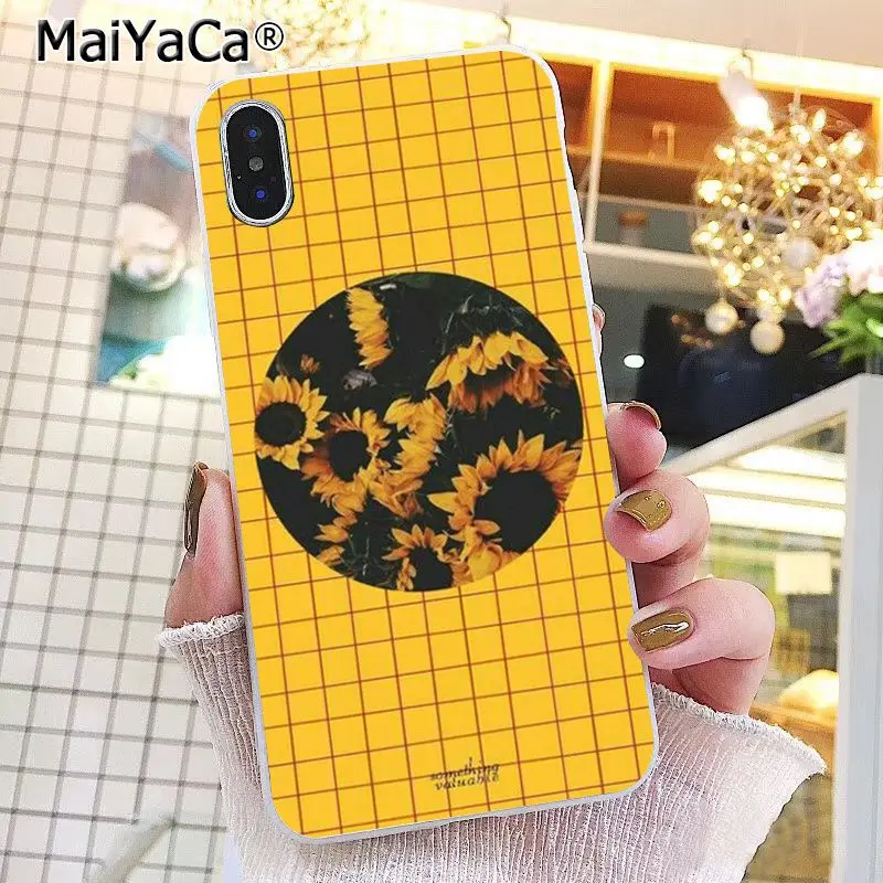 MaiYaCa желтый подсолнух цветы искусство телефонный чехол для iphone 11 Pro 11Pro MAX 8 7 6 6S Plus X