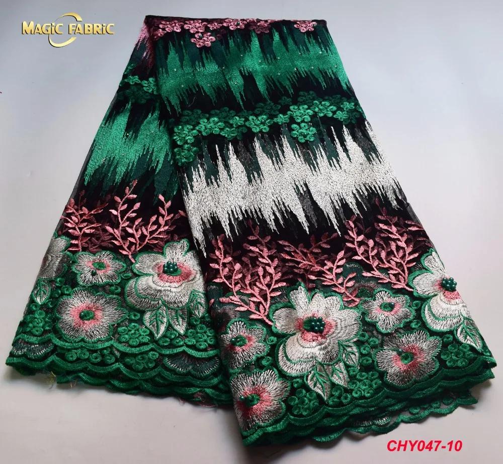 

2018 African New African Lace Fabric Embroidered Nigerian Guipure French Lace Fabric High Quality CHY047