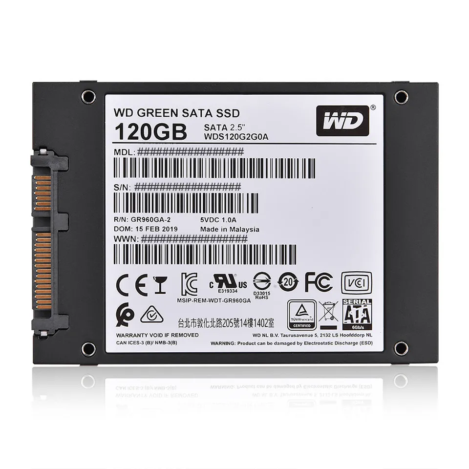 Жесткий диск Western Digital WD SSD зеленый твердотельный накопитель 120 ГБ 240 480 1 ТБ 2," Внутренний жесткий диск SATA3 6 ГБ/сек. SSD для ноутбука
