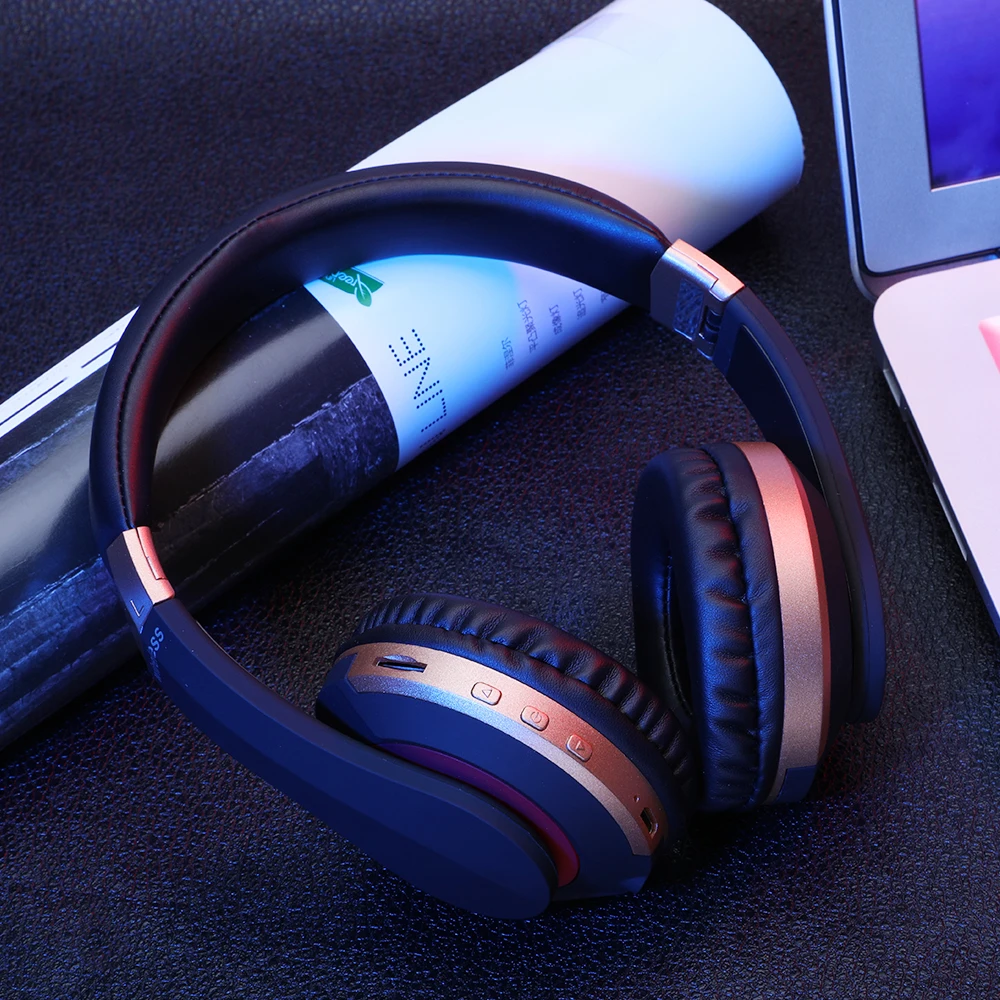 Беспроводные Bluetooth наушники гарнитура стереонаушники с микрофоном/TF карта для