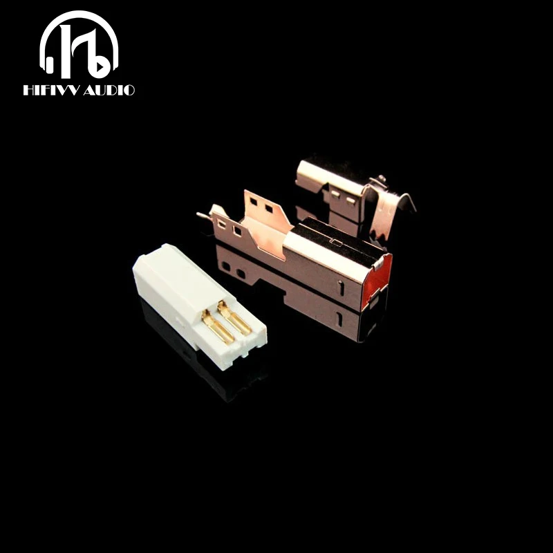 Hifivv аудио USB Тип B стандартный порт Женский кабель для пайки розетка стандартного