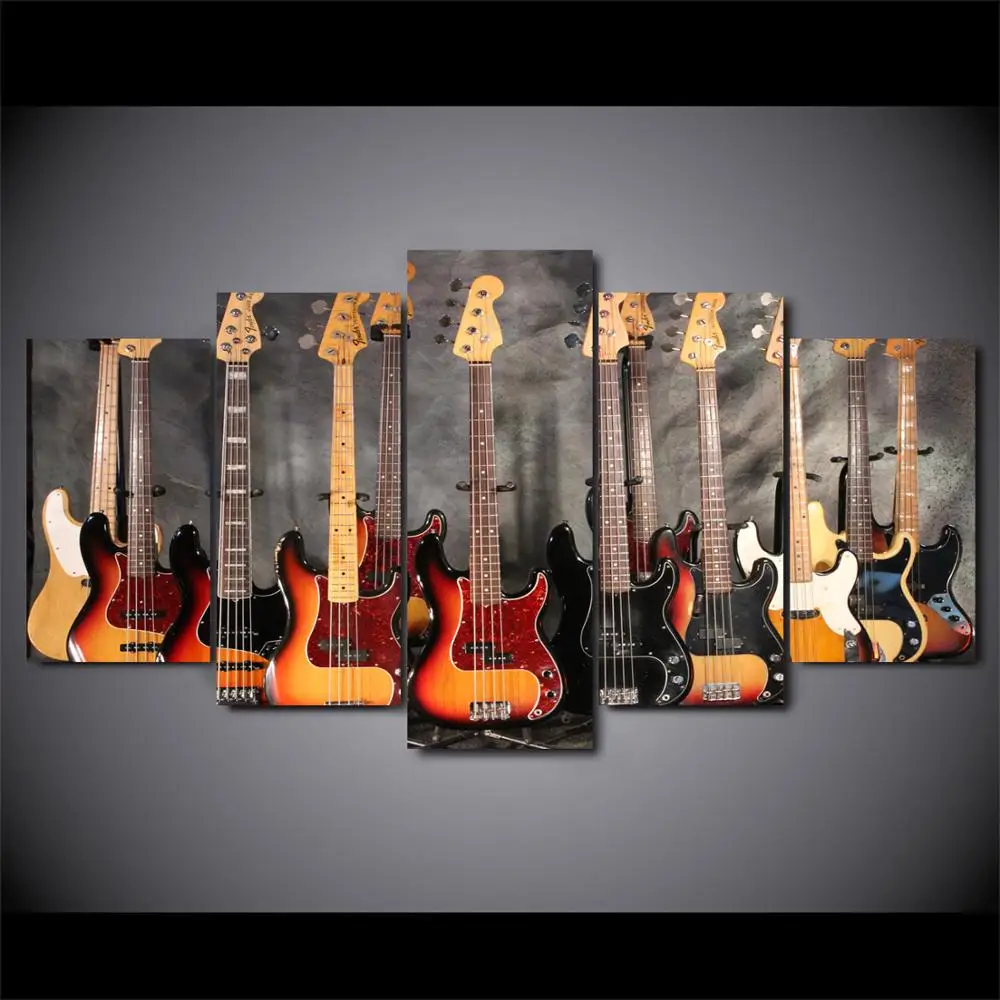 

Drop shipping 5 Panel Wall Art Pictures Canvas Painting abstract canvas poster painting decoration for living room LW174