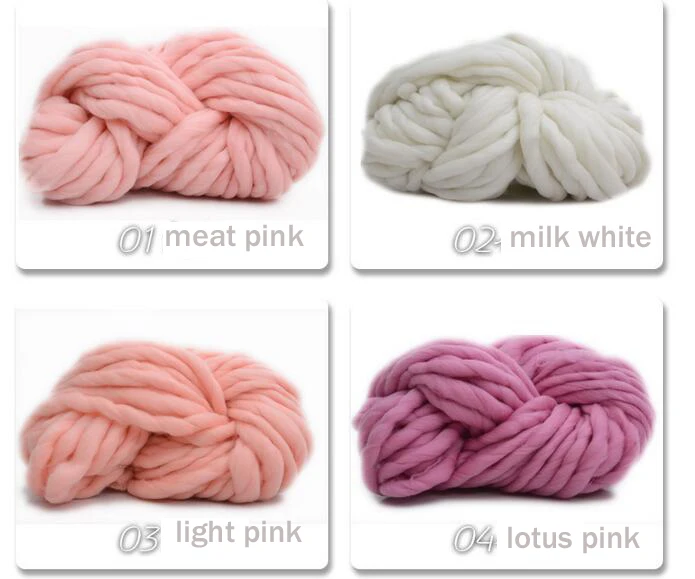 250g/Pc Super Bulky Arm Knitting Wool Roving Knitted Blanket Chunky Yarn Thick For Knitting/Crochet/Carpet/Hats | Дом и сад