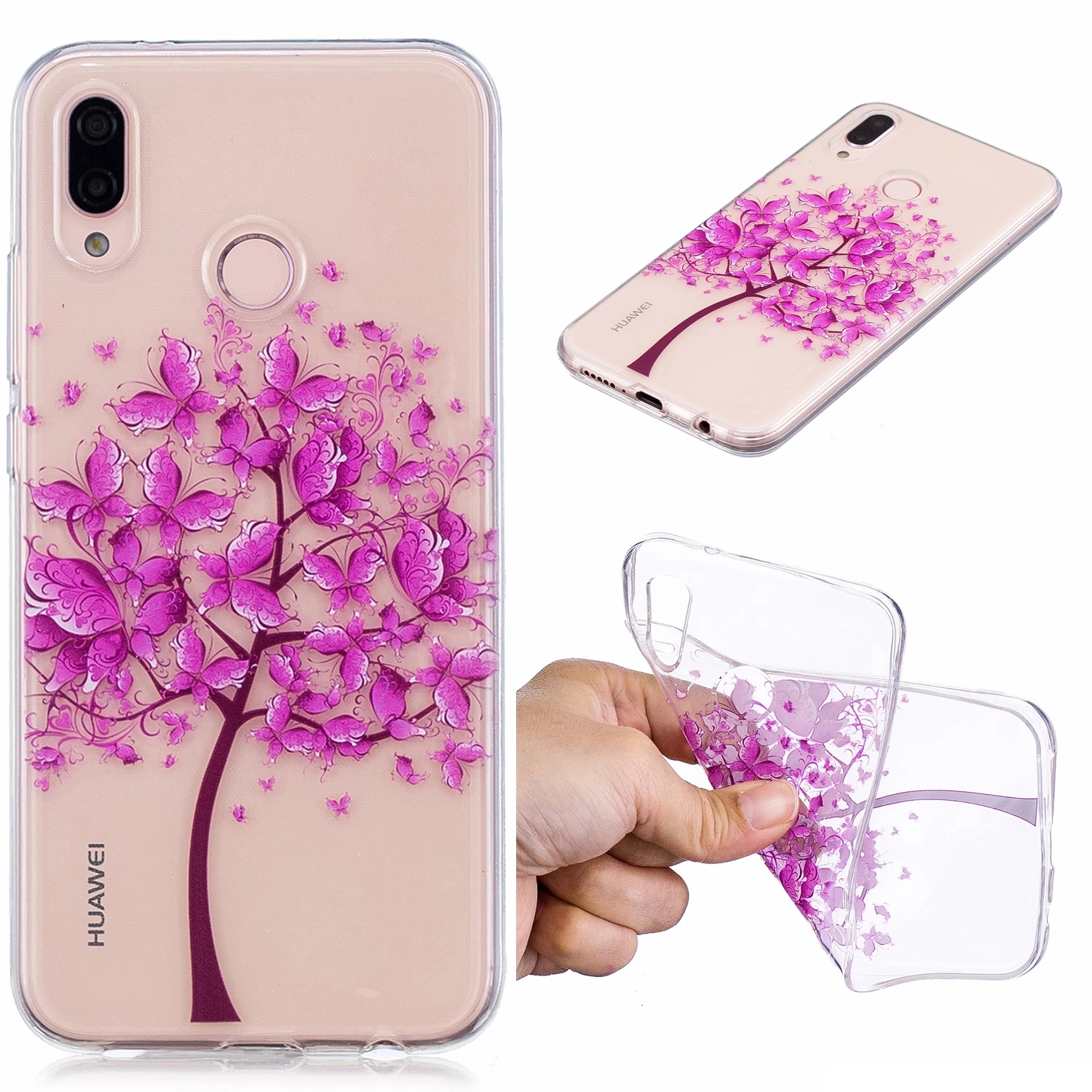Для huawei P20 lite P20Lite телефона чехол Мягкий ТПУ Силиконовая задняя крышка защитные
