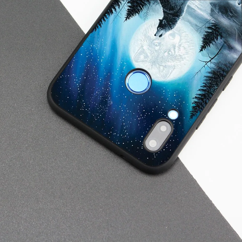 Силиконовый чехол для huawei P20 P10 P9 P8 Lite Pro P Smart+ Nova 3i 3E чехол для телефона s волк Дракон животные