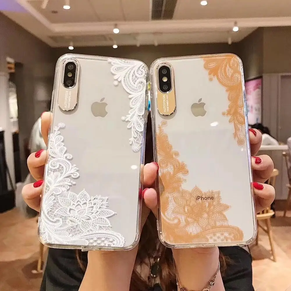 Прозрачный силиконовый чехол для iphone 8 7 plus 6 6S мягкий черный из ТПУ X XS MAX XR задняя