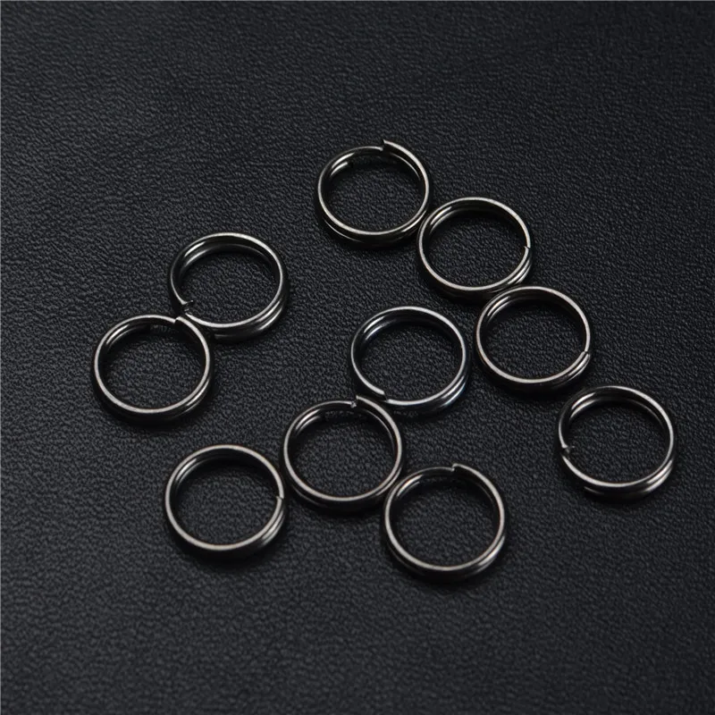 Брелок для ключей QOONG из марганцевой стали 10 шт.|metal key ring|key ringwire circle |