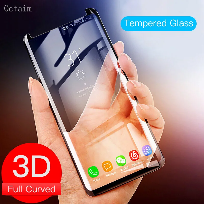 Защитная пленка для экрана Samsung Galaxy S9 S8 Plus 3D изогнутая защитная из закаленного