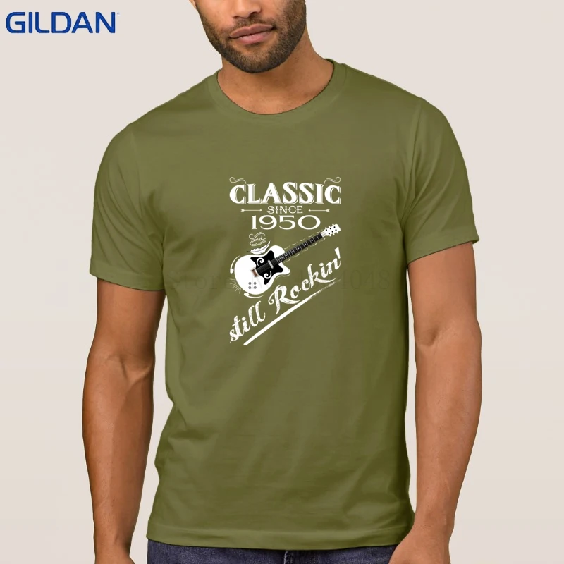 Новый Стиль Классический с 1950 года все еще Rockin Футболка короткий рукав Camiseta