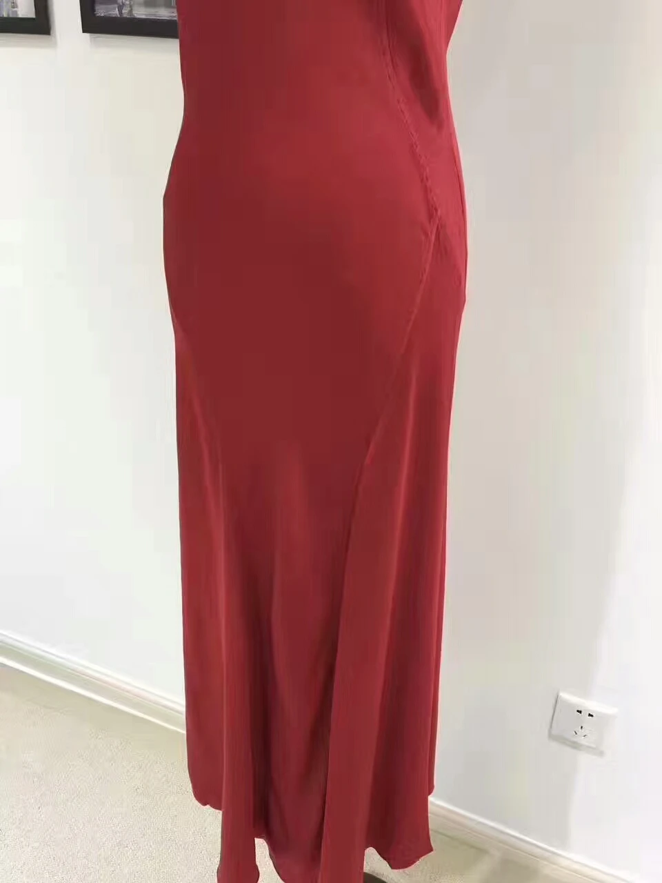 Роскошное платье макси из 100% шелка потрясающее тонкое вечернее женское ete 2017 vestidos