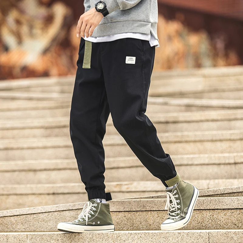 Casual men pants streetwear hip hop sweatpants with waistband military camouflage plus size 5xl | Мужская одежда