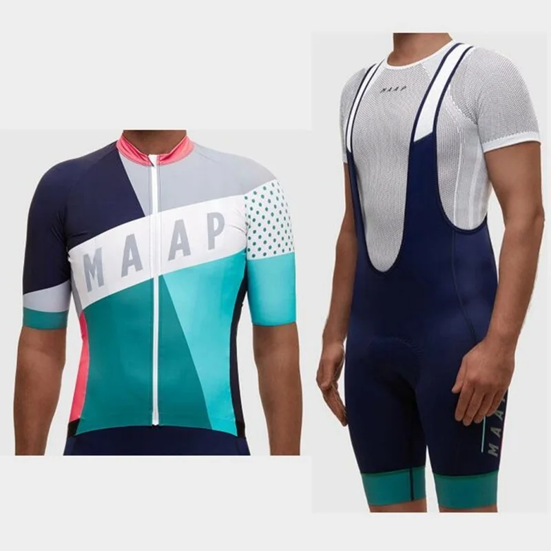12 MTB велосипедная майка команда MAAP Лето короткий рукав Велоспорт Джерси наборы с гоночным велосипедом bib шорты Мужская велосипедная одежда костюм - Цвет: 12