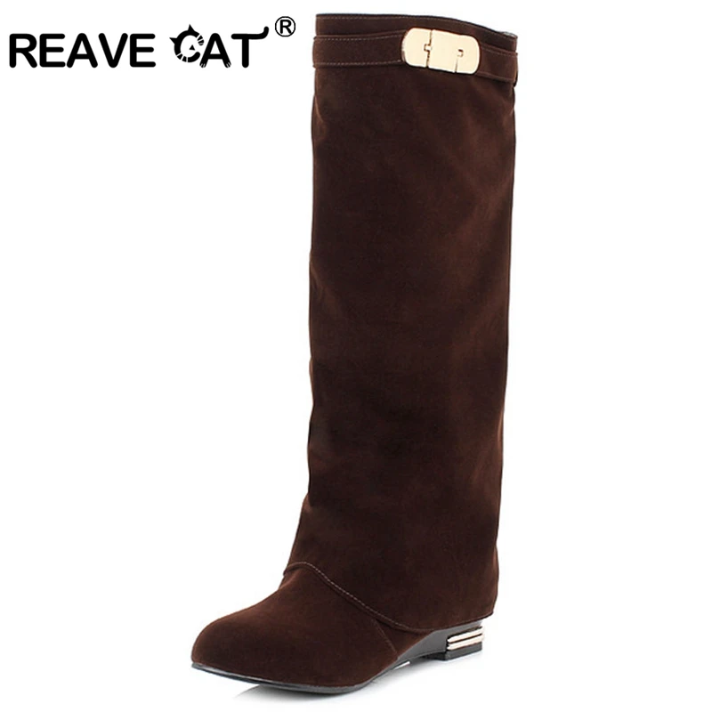 Женские ботинки для верховой езды REAVE CAT черные красные прямые в английском стиле