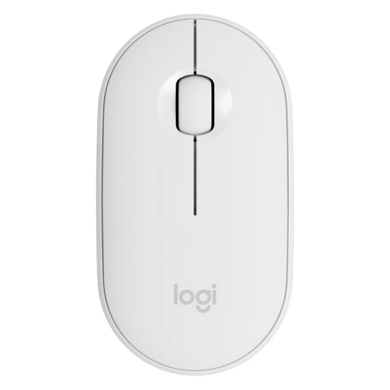 Легкая Бесшумная мышь Logitech M350 Pebble Cobblestone Bluetooth Беспроводная портативная модная с