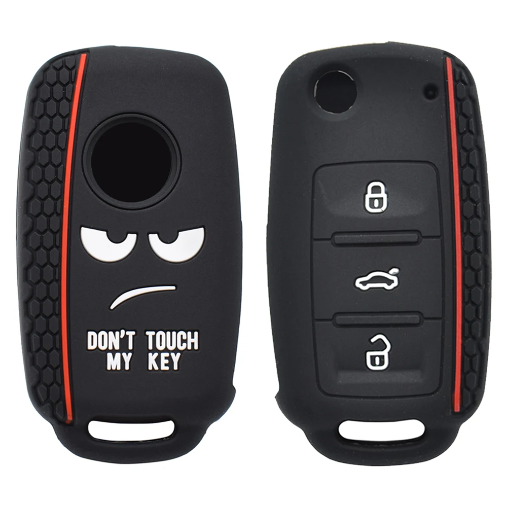model 2 Misima силиконовый чехол для ключей от машины для VW POLO Bora Beetle Tiguan Passat Golf Jetta Eos для SKODA Fabia Octavia пульт дистанционного управления Fob чехол - Название цвета: model 2