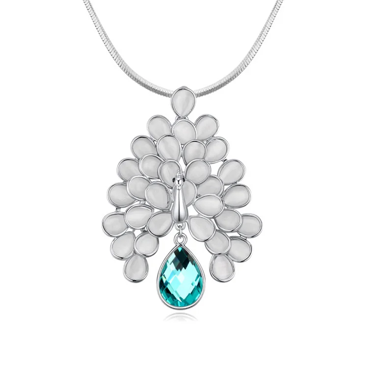 Роскошное модное женское длинное ожерелье с кристаллами от Swarovski ожерелья и