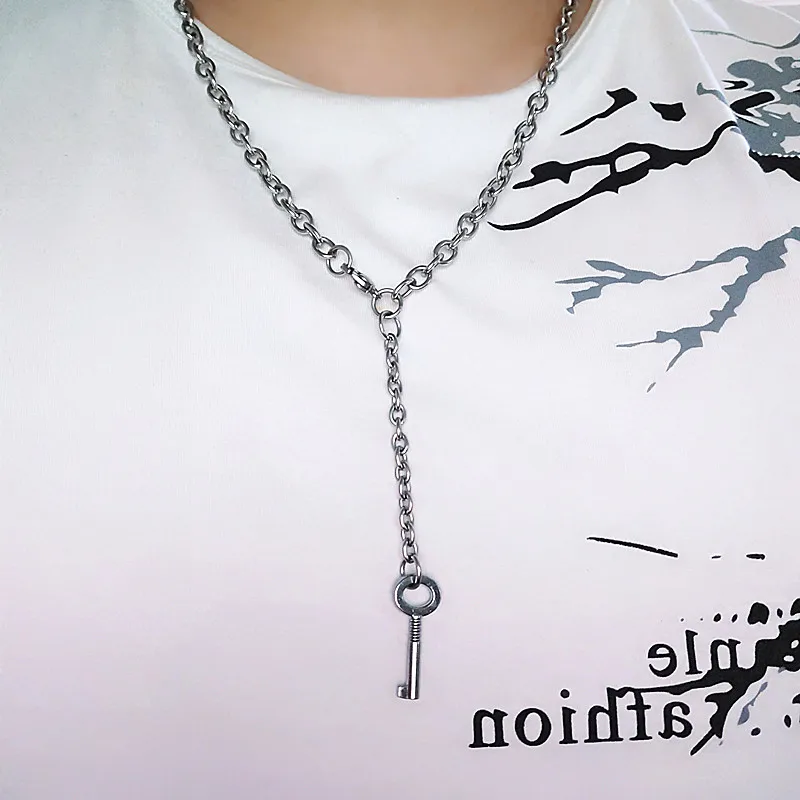 DIY Хип-Хоп рок замок из нержавеющей стали ожерелье Серебряный Квадратный замок кулон ожерелье для мужчин и женщин модные ювелирные изделия