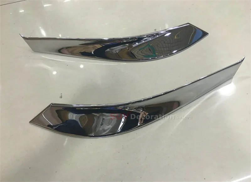 Для TOYOTA RAV4 2016 2017 2018 Хром задние ворота крышка Накладка переднего бампера Угловой