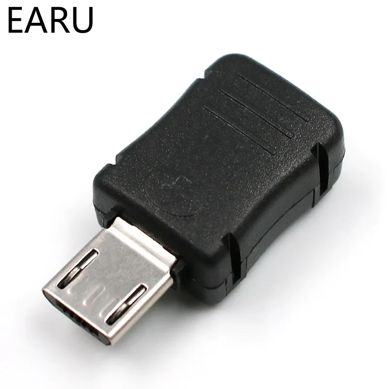 10 шт. штекер Micro USB 5 Pin T Port с пластиковой крышкой для DIY Прямая поставка адаптер